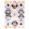 Chaudhary Living 5.25' x 7.25' Geometric Area Throw Rug - White and Blue